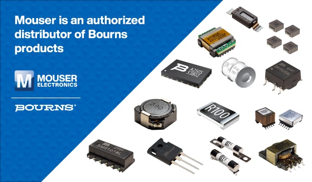 Authorized Distributor Mouser Electronics Spotlights Latest from Bourns in Circuit Protection, Transformers and More